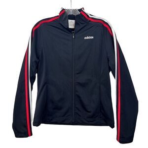 VINTAGE ADIDAS 3 Stripe Mens Red Black‎ Lined Size Small